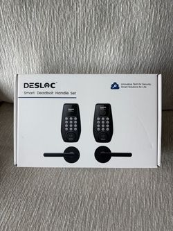 Desloc Smart Lock Home Deadbolt Handle Set Doorknob Entry Knob Alexa