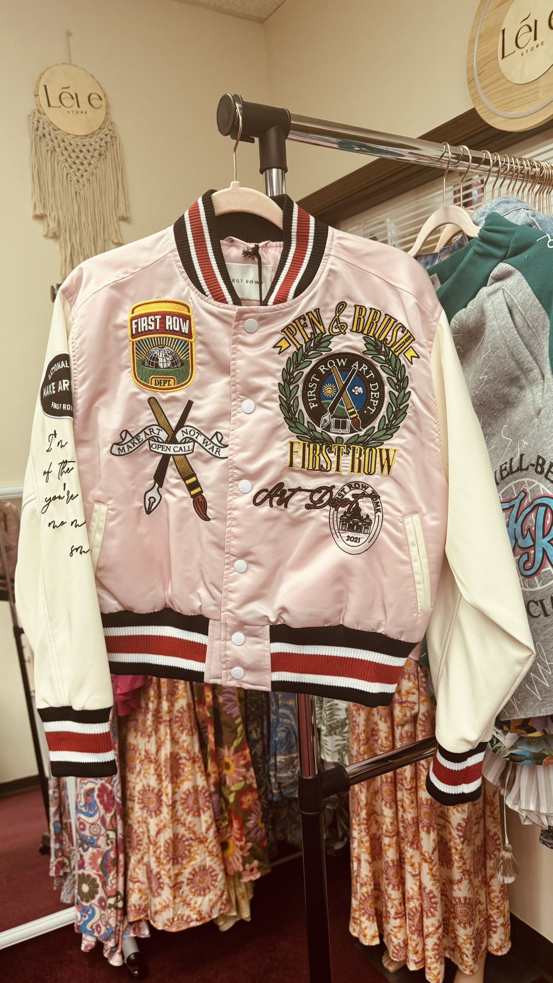 First Row Pink Jacket