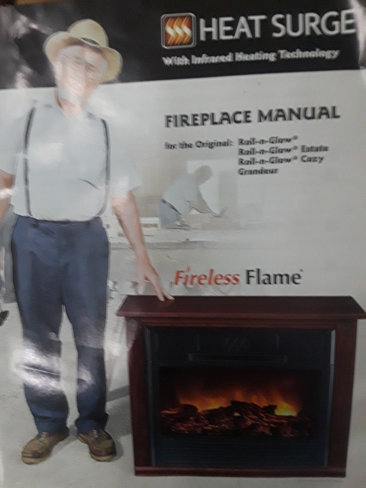 heat surge amish heater on casters and remote