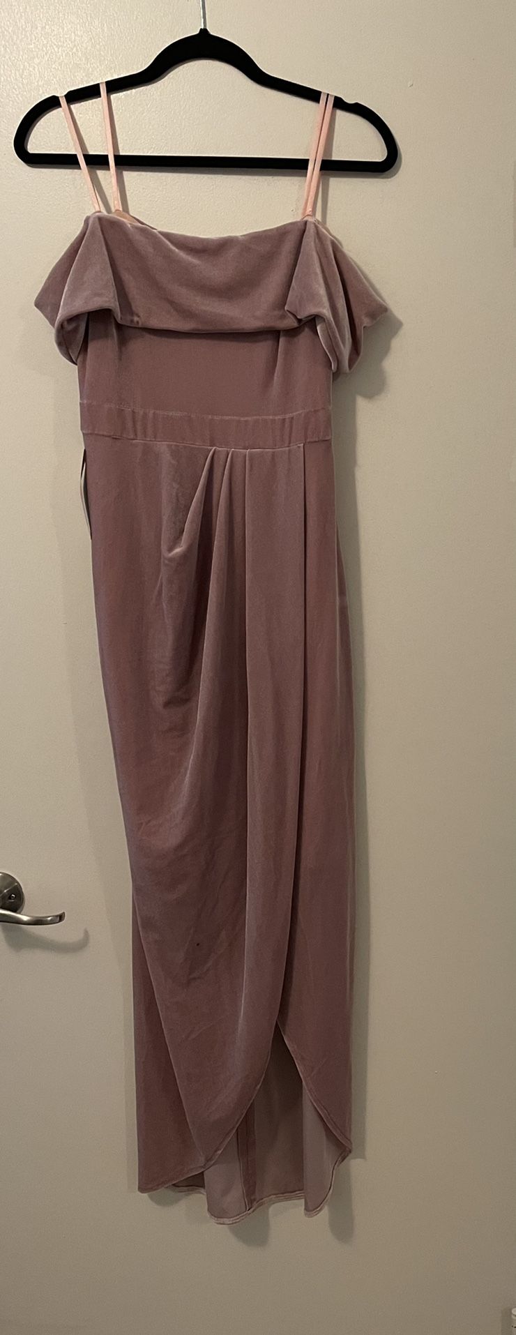 ash grey bridesmaid dresses Mermaid Long Sleeves Burgundy Velvet Bridesmaid Dresses Backless US10 / Same as Picture / B main image 1