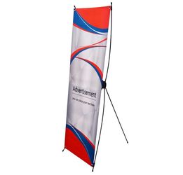 Plastic X Frame Banner Stand Width 23"-32" Height 63"-72"