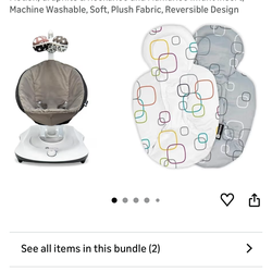 Baby rocker with inserts