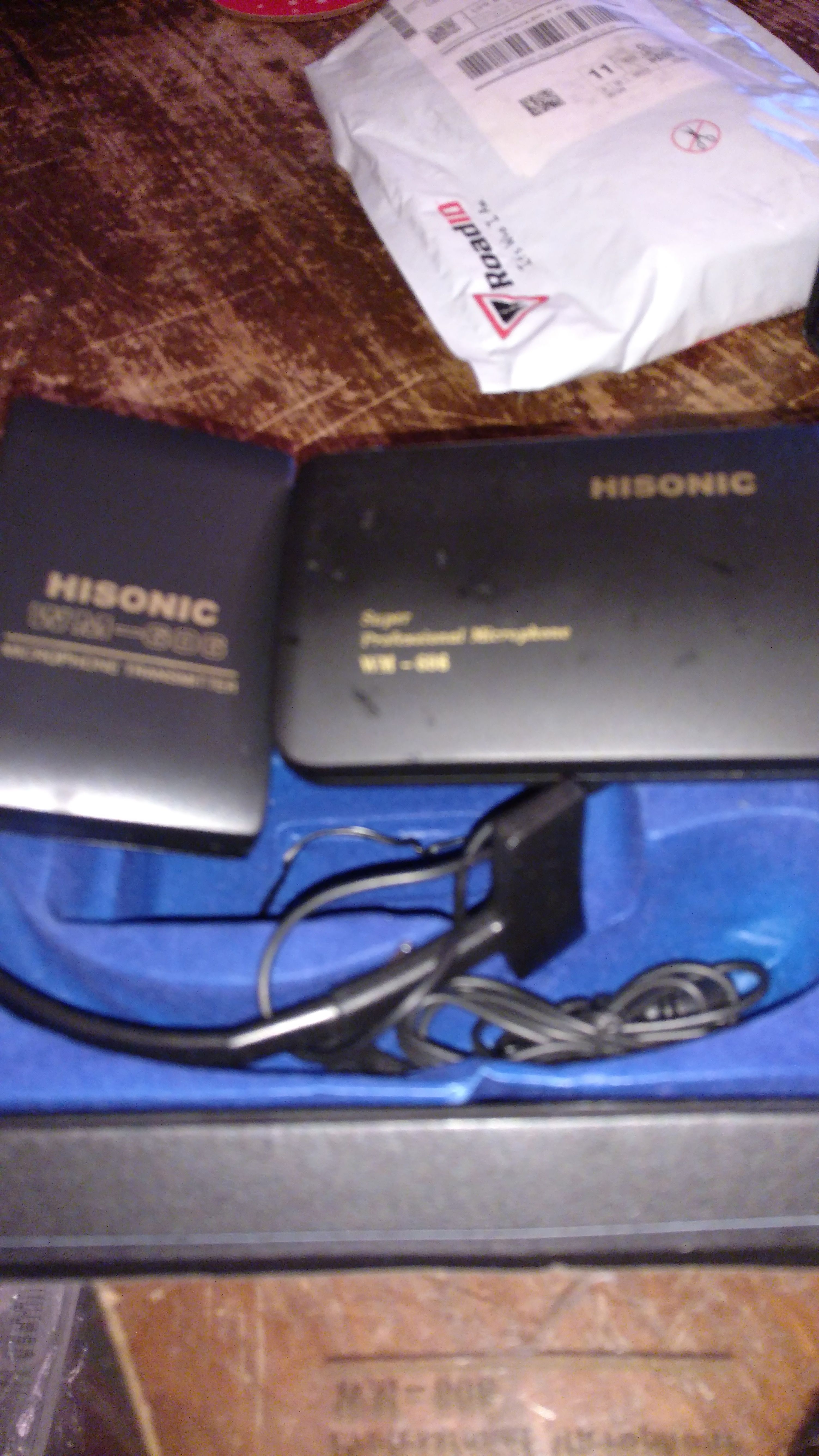 His Sonic W m606 remind microphone transmitted
