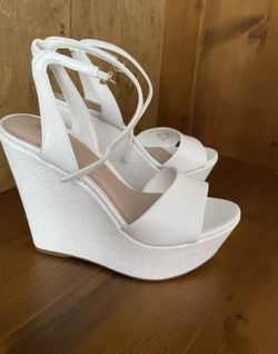 White Wedge Platform Sandals - ALDO 