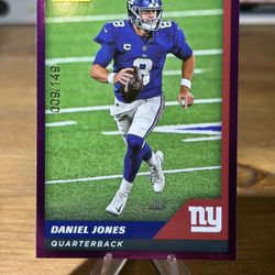 #9 Daniel Jones 2021 Panini Sticker & Card Collection - Cards Purple #/149