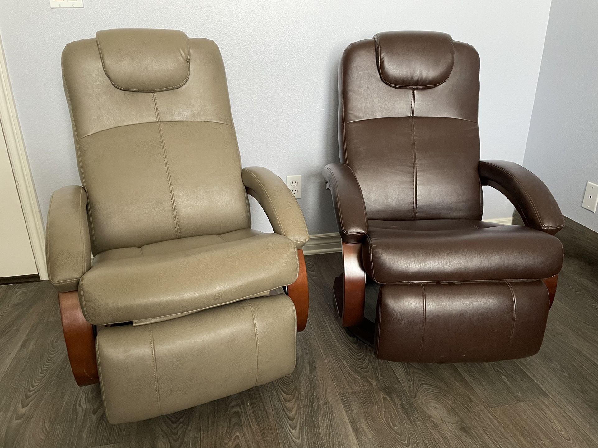 RecPro Charles 28" RV Euro Chair Recliner Modern Design RV Furniture x2