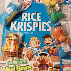 Collectable Rice Krispies Cereal Box With Sesame Street 