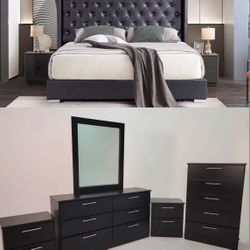 Bedroom Set (Mattress not Included) 🚚(Immediate-Delivery)💨