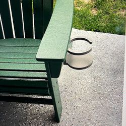 Poly cupholder for Adirondack chair