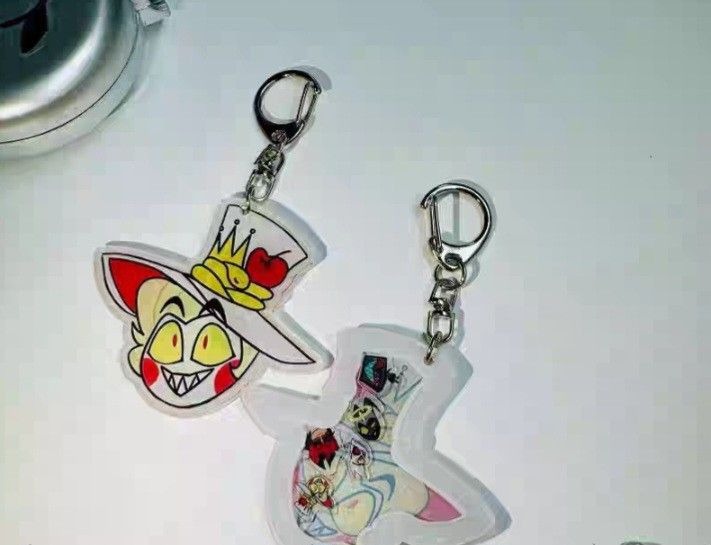 Hazbin Hotel Lucifer Keychain Shaker