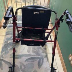 Drive Brand New Rollator, Light Weight, Extra Padded And Wide Seat, Hand Breaks, Storage