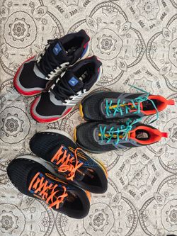 3 Pair Running Shoes Bundle – Size 8 / 8.5 – Adidas + Brooks + The North Face