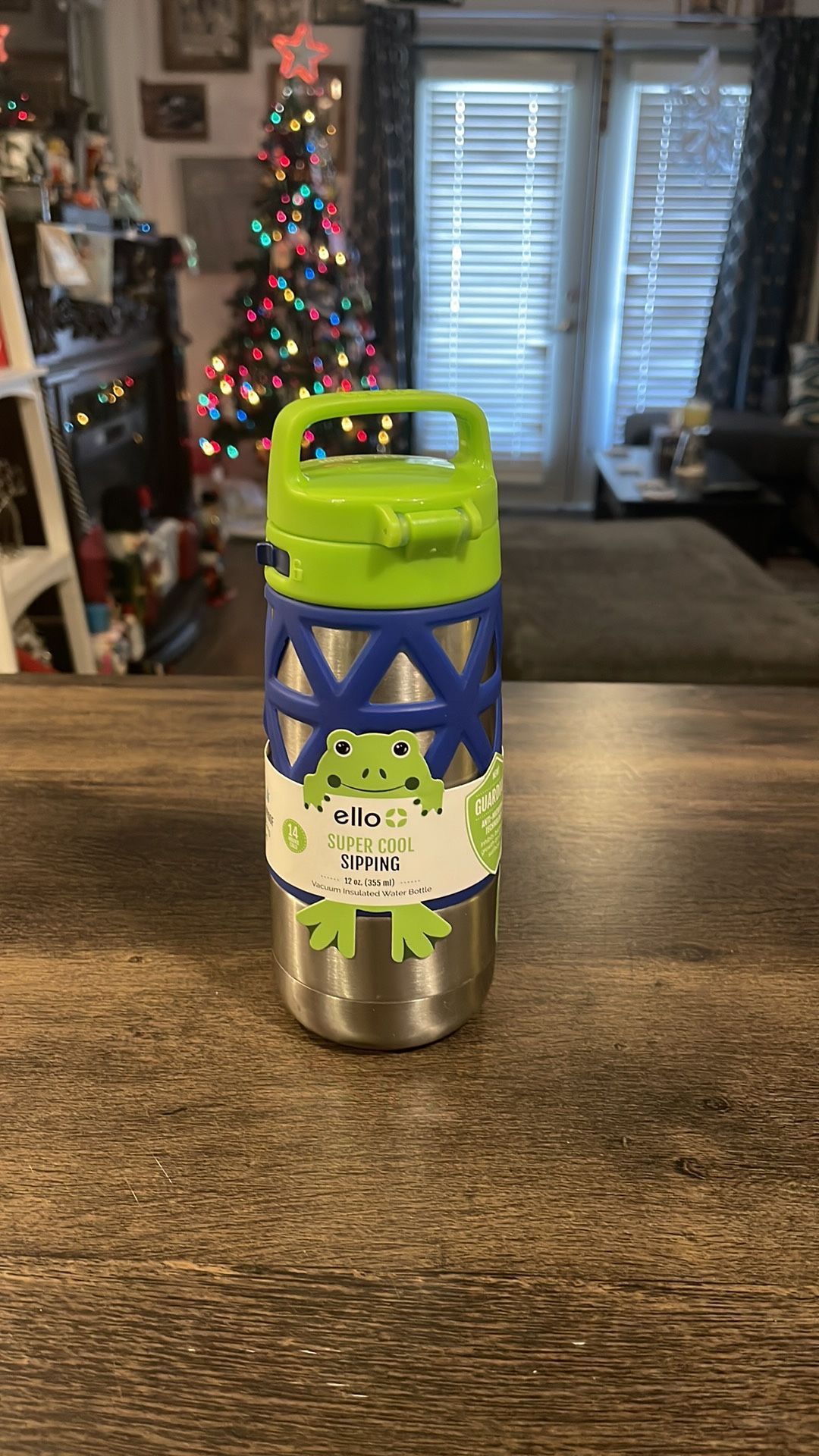 Ello Max Vacuum Insulated Stainless Steel Kids Water Bottle with Silicon Sleeve