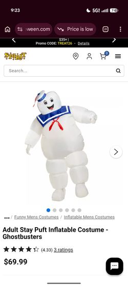 Stay puff/ Marshmallow men Halloween costume