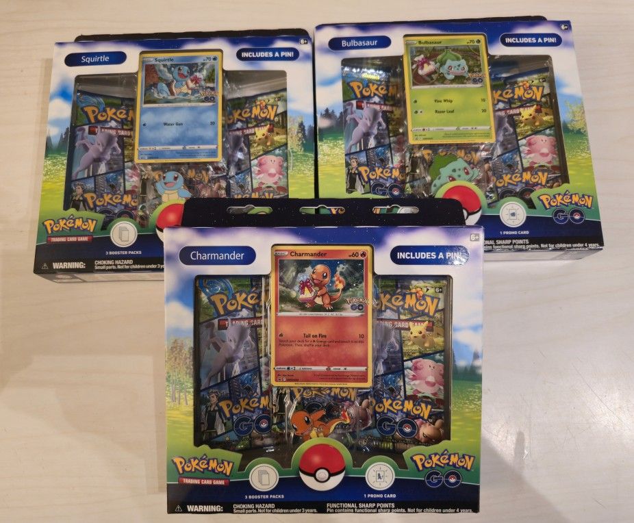 Pokemon GO Pin Collection Set Of Three