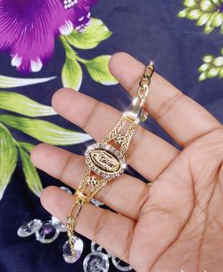 Guadalupe Flower Medallion Bracelet