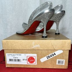 Christian Louboutin “so Kate 120 Glitter Mini” Women’s US Sz 7.5 Heels