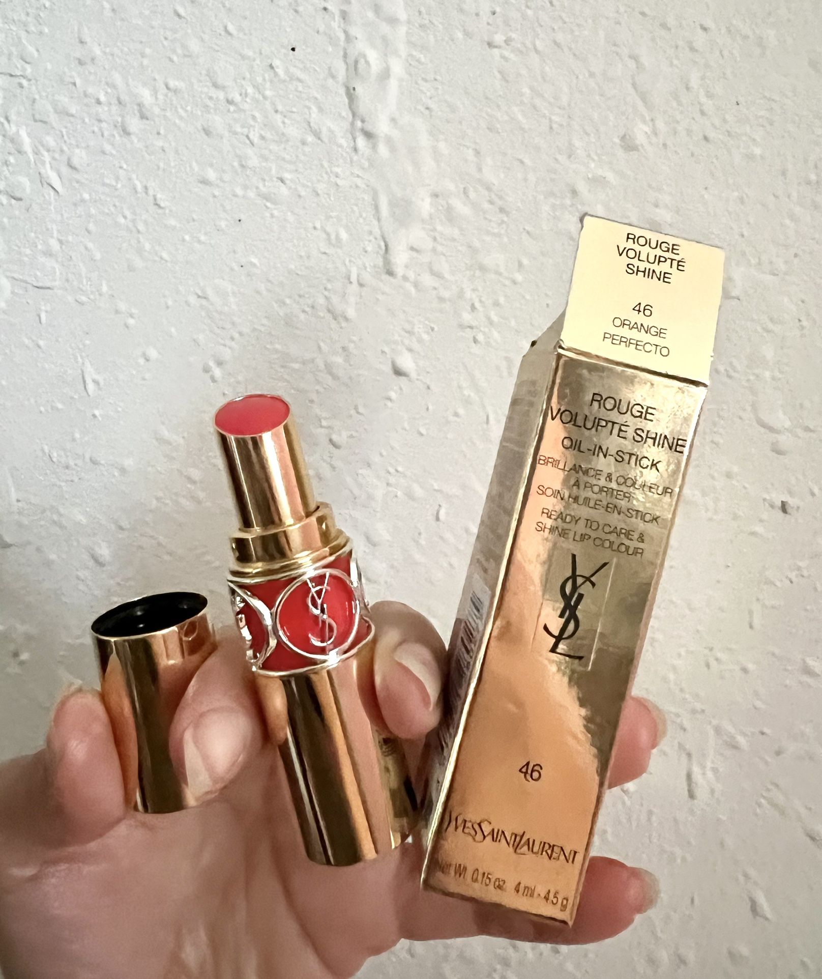 Yves Saint Laurent Rouge Volupte Shine Oil-In-Stick .11oz/3.2g Full Size NIB