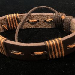 Mens Faux Leather Bracelet