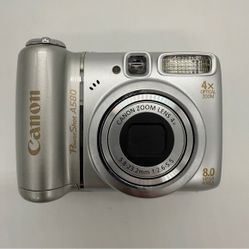 Canon PowerShot A580 Digital Camera with AA Batteries, Used, Fully Functional