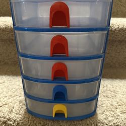 Little Tikes Plastic Mini Storage 5 Drawer Organizer