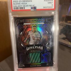 2022-23 Obsidian ROOKIE CARD Alexis Vega Galaxy Gear Relic 33/50