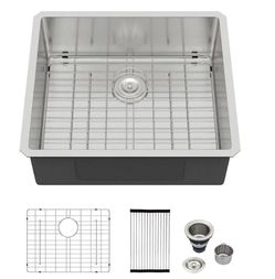 Logmey 25''x22'' Bar Sink - Undermount Single Bowl