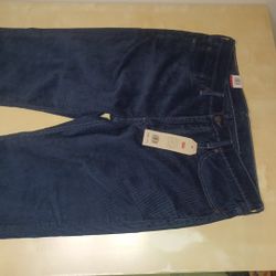 Levi 514 Straight Blue Corderoy 36x30