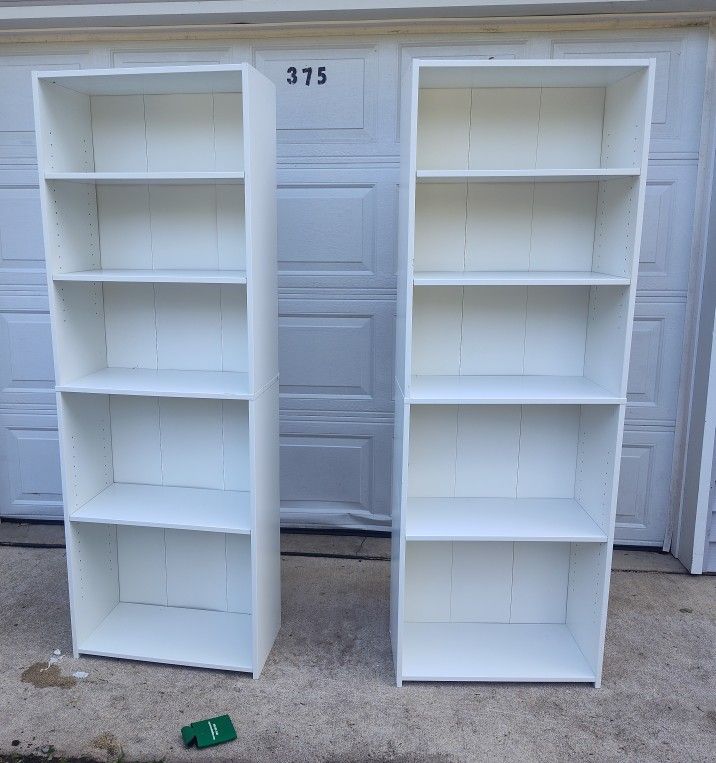Tall White Bookshelf