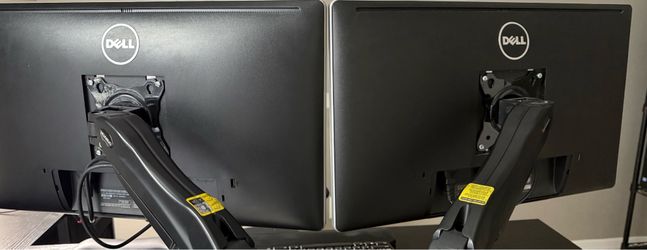 Two 24” Dell Monitors