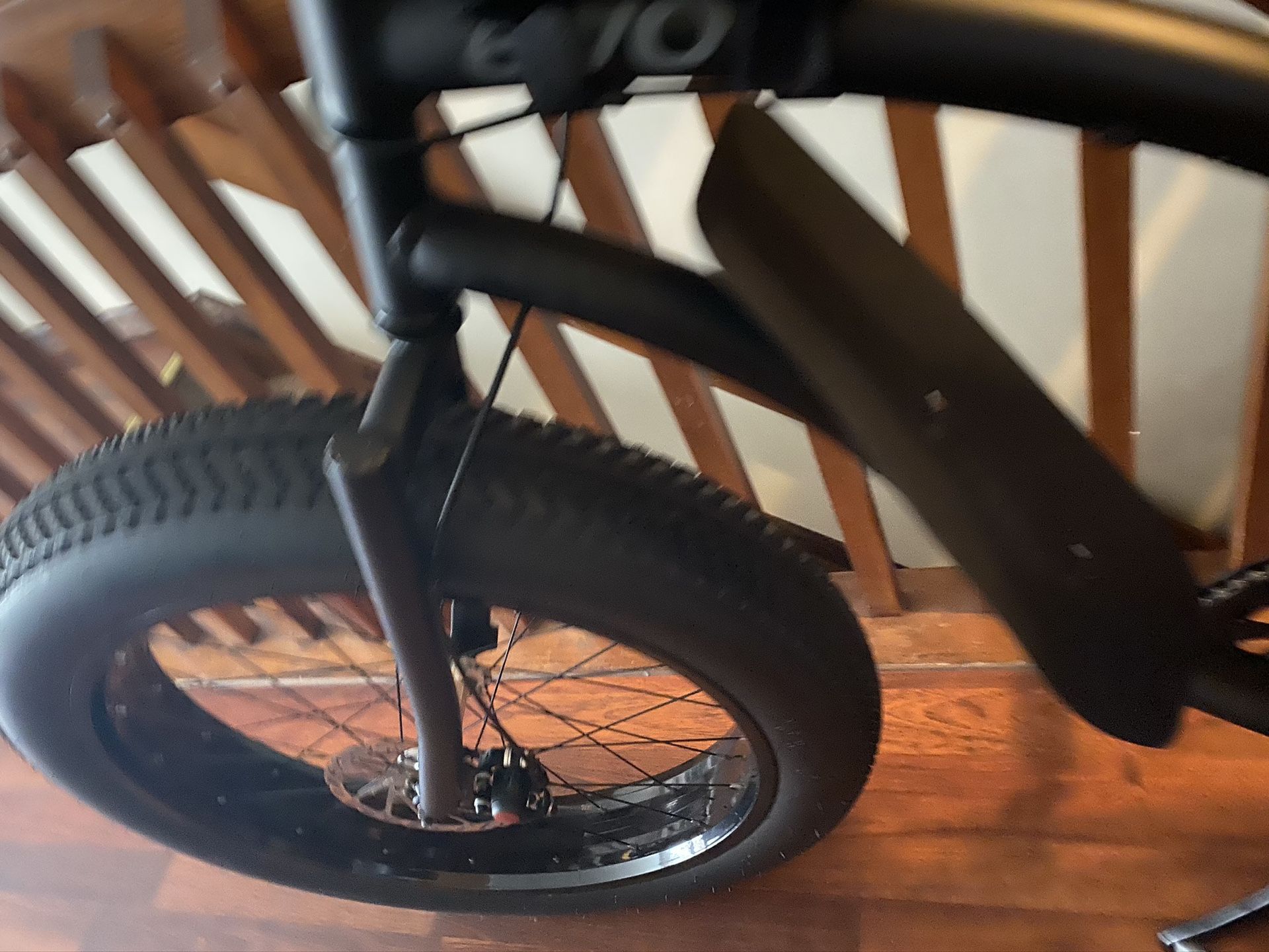 Near New 26” fat tire/ Evo Mountain bike (Matte Black) 19” frame