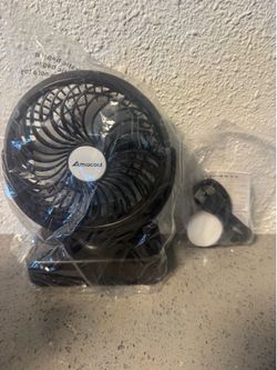 New, small hanging fan$15