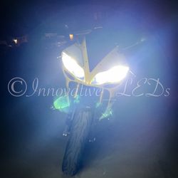 6000k Glacier White LED Headlight And 3000k Jdm Yellow LEDs Fog Lights 