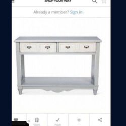 Westville Distressed Console Table Dove Gray - Beekman 1802 FarmHouse