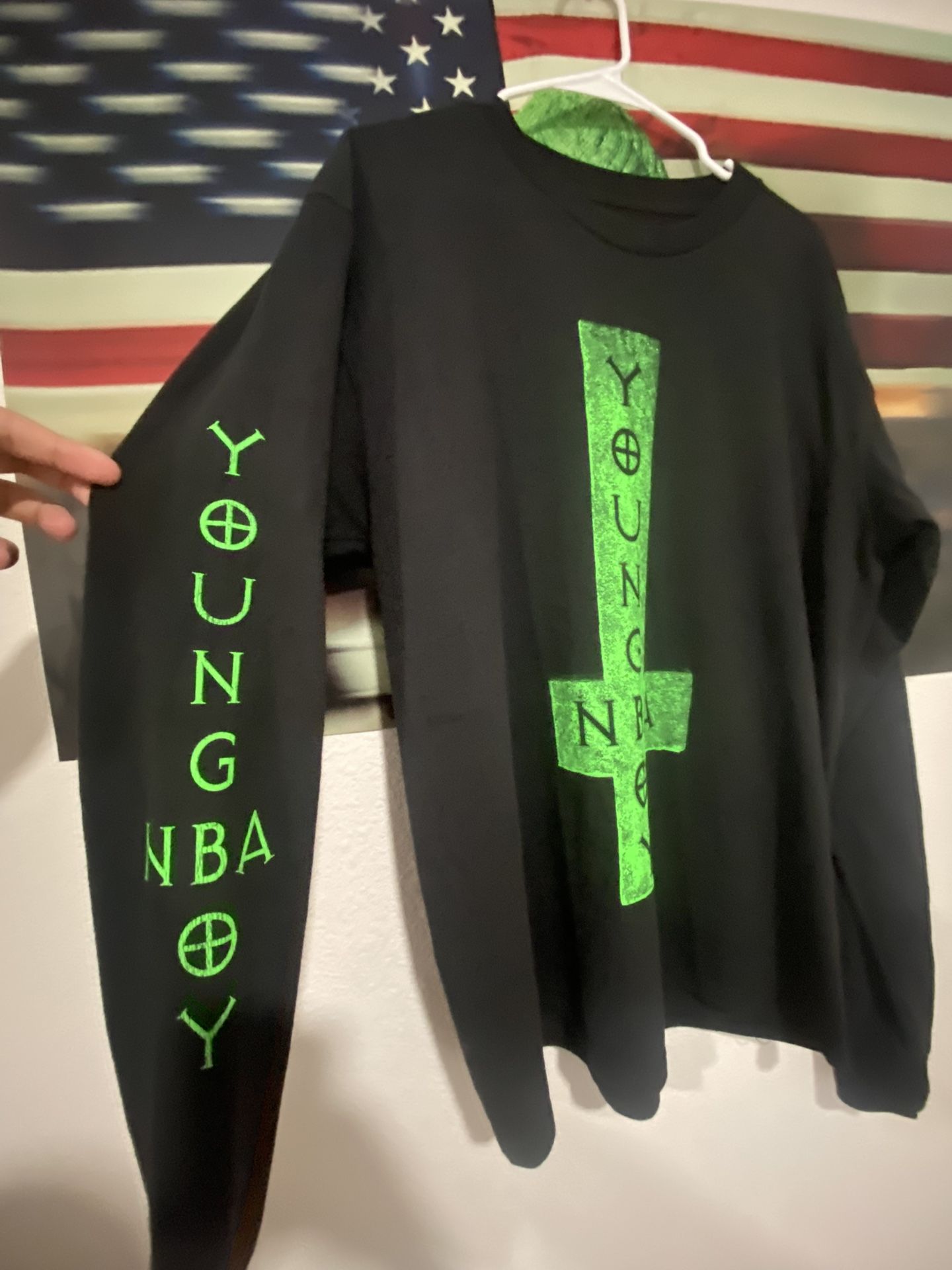 NBA Youngboy Upsidedown Cross Longsleeve