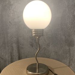 Pop Art 1980s Oversized Lightbulb Table Lamp