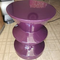 Zig Zag Stool/round end table.  Very good condition.  Check Out My Other Offers 