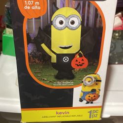 Kevin Minions  Halloween Inflatable 3.5 Ft Tall