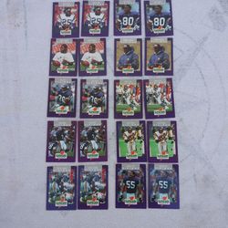2 Sets Of 10 Vintage Minnesota Vikings Football Cards All For 1 Price