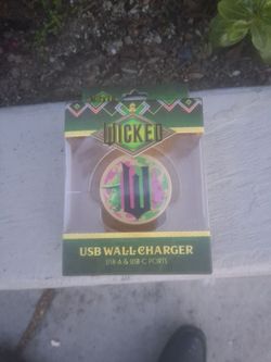 Universal studios wicked Usb wall charger u s b a and u s b c ports