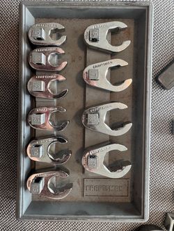 3/8-IN. DRIVE 10-PC. CROWFOOT FLARE WRENCH SET
