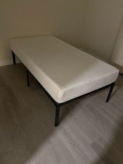 Twin mattress and frame for sale (brand new)