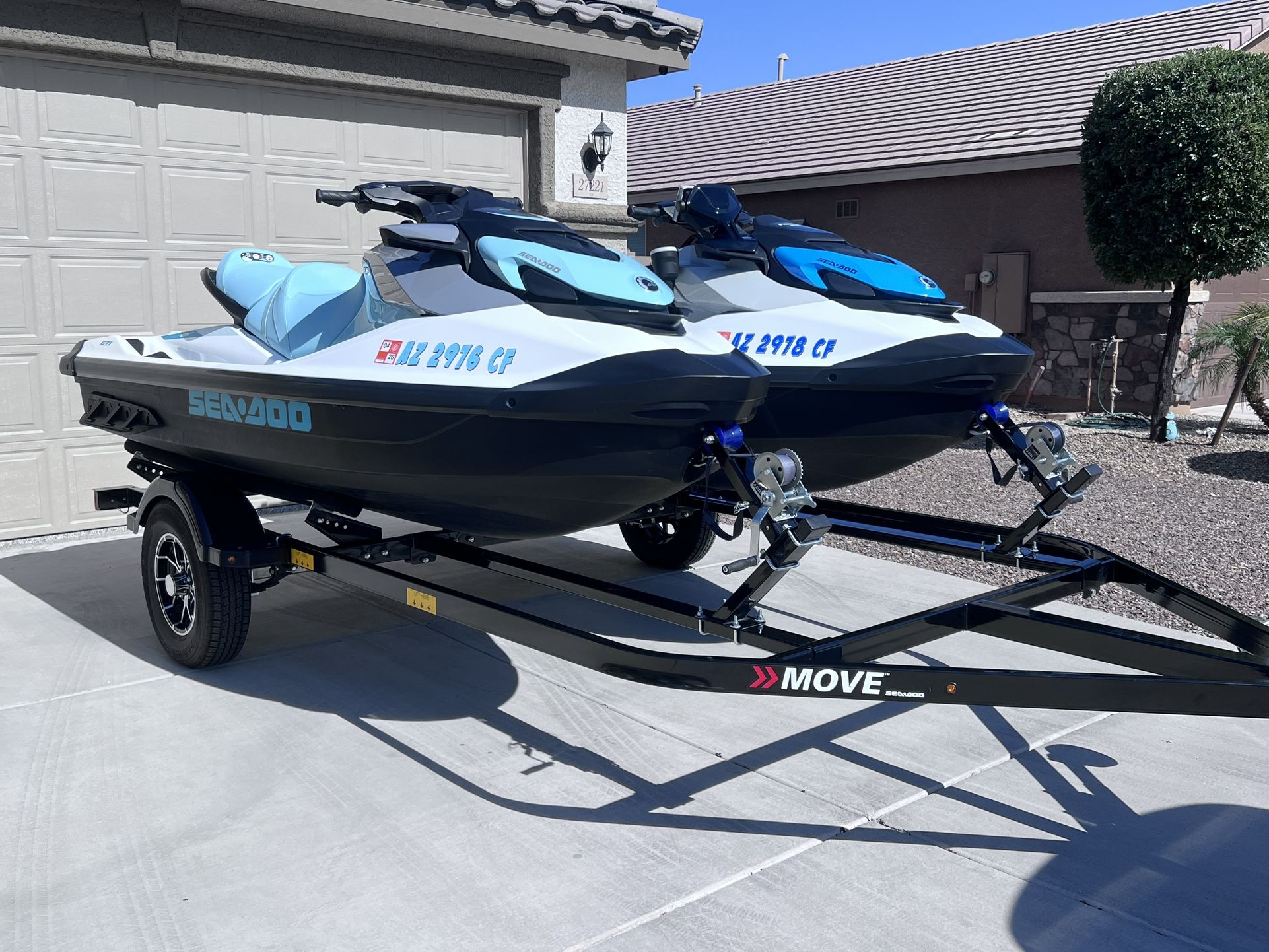 Set of 2024 Seadoo with trailer