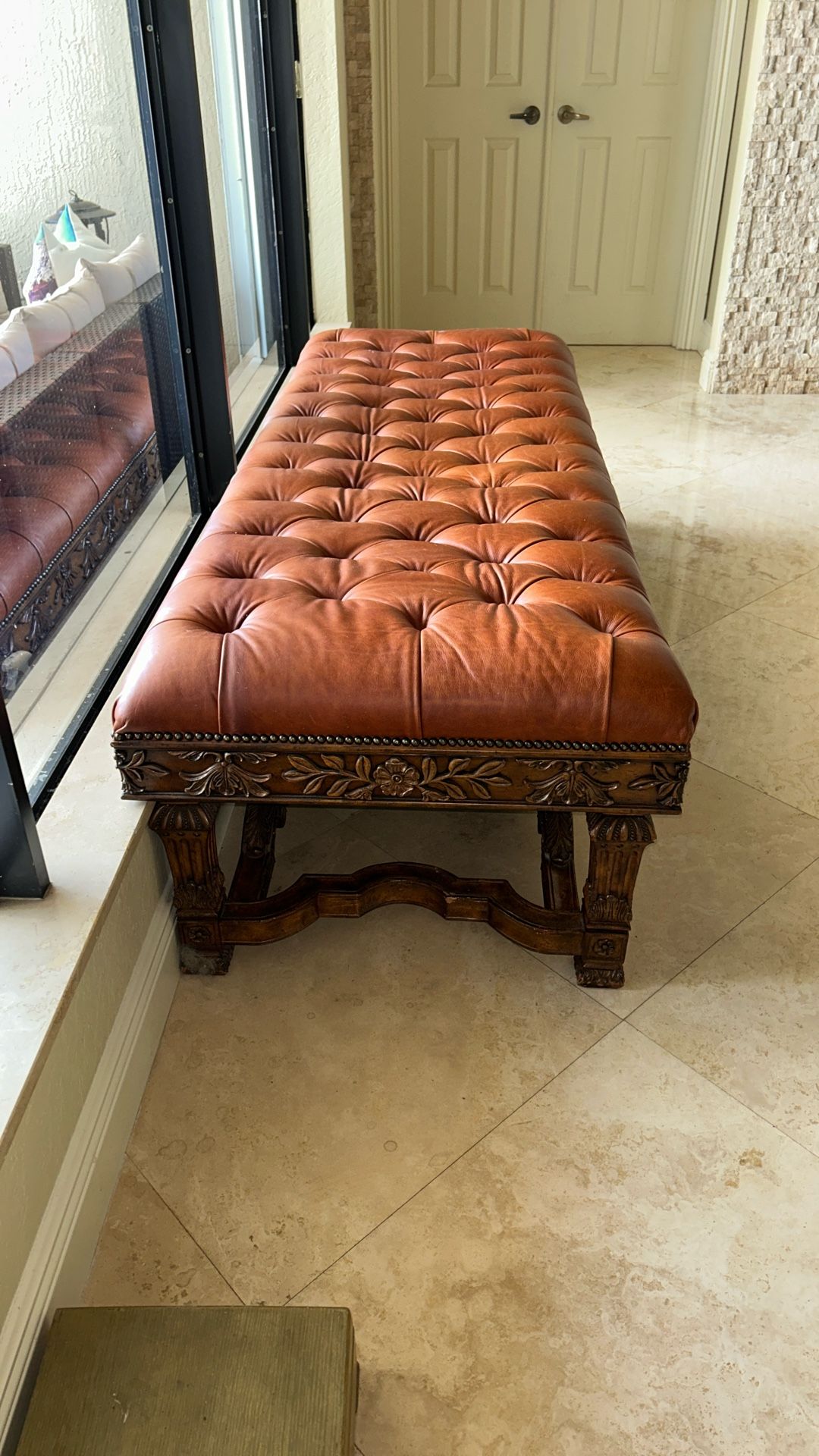 Leather Bench