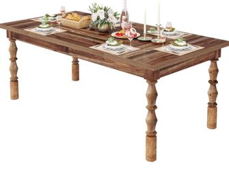 62 Inch Farmhouse Dining Table