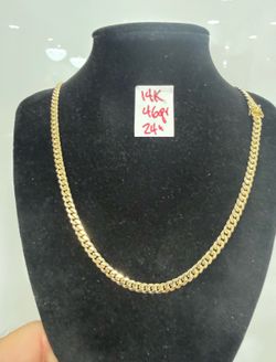 14K Solid Gold 🇨🇺 Links Chain 46Gr 24 Inches Long