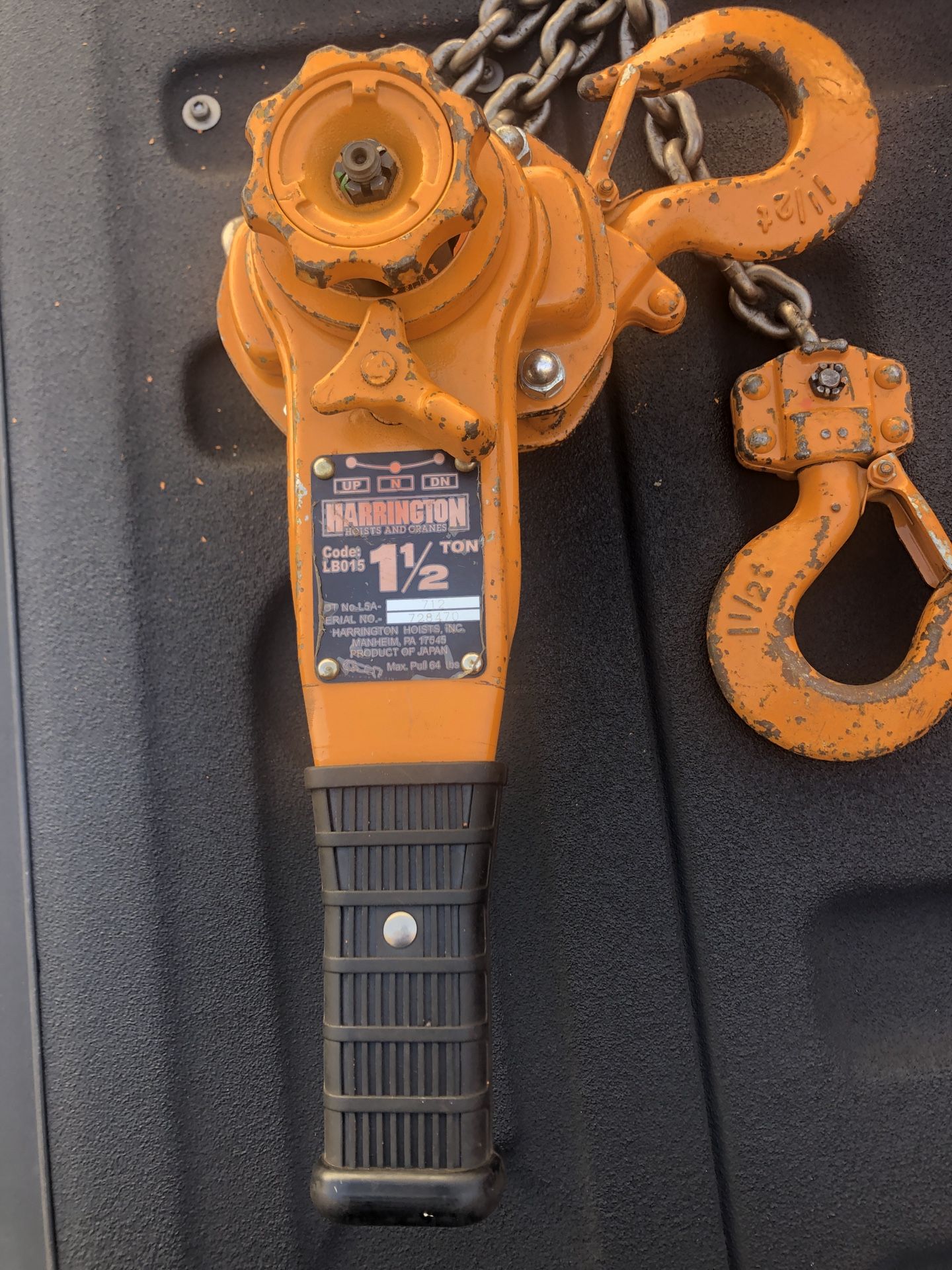 Harrington Lever Hoist (Come Along)