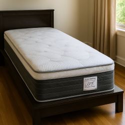 Brand New Twin Size Pillow Top Mattress – 14” Thick for Superior Comfort. Direct from Factory. Also Available: Full, Queen & King. Fast Same-Day Deliv
