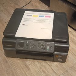 Brother MFC- J475dw Work Smart Series Color Inkjet All-In-One Tested Works Well needs ink