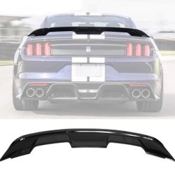 15-23 Ford Mustang GT500-Style Trunk Spoiler Wing Gloss Black